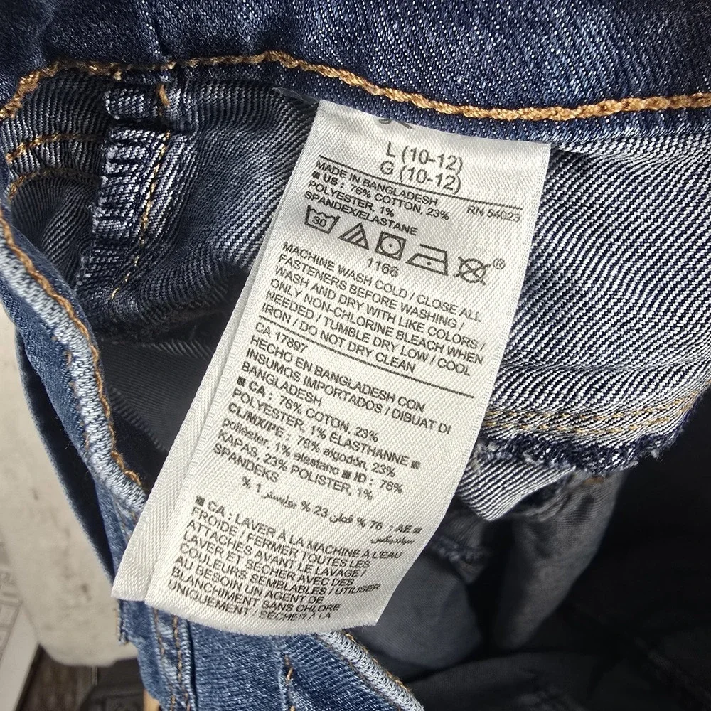 Old Navy Girls Pull On Skinny Jeans Jeggings Adjustable Waist Size Large 10-12‎
